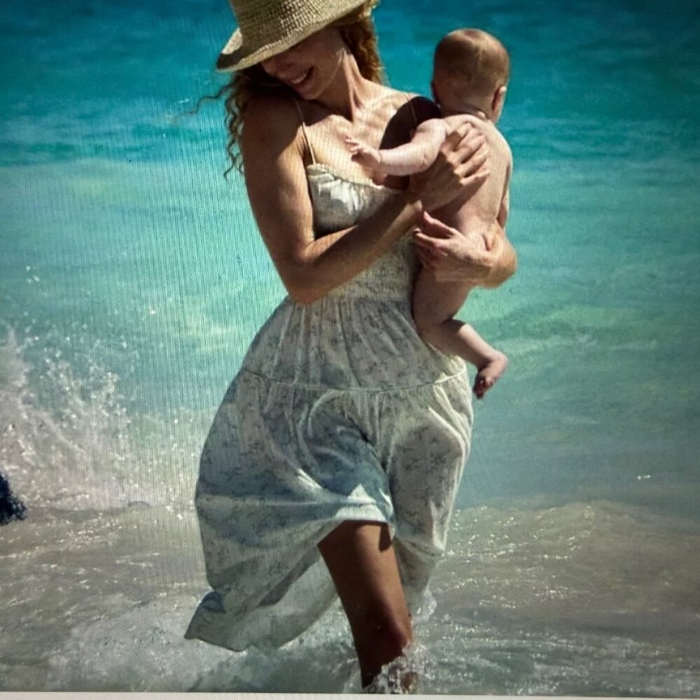 DOEN Sz L Brigide Dress in Cottage Grove Print